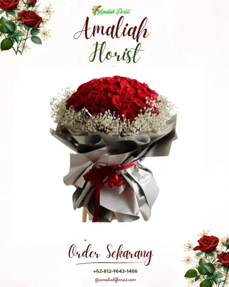 Buket Bunga Tiga Dihaji